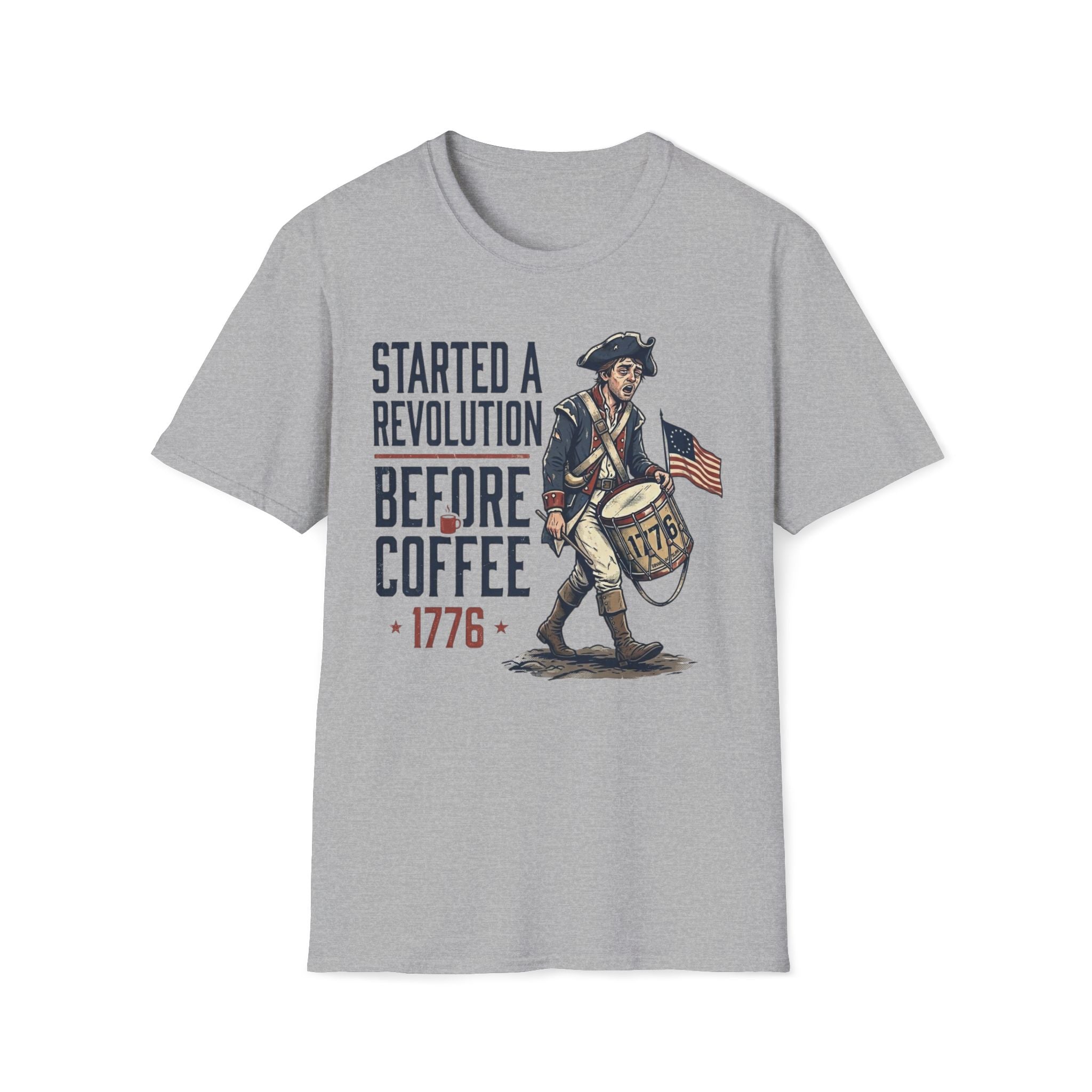 Started A Revolution Before Coffee T-Shirt