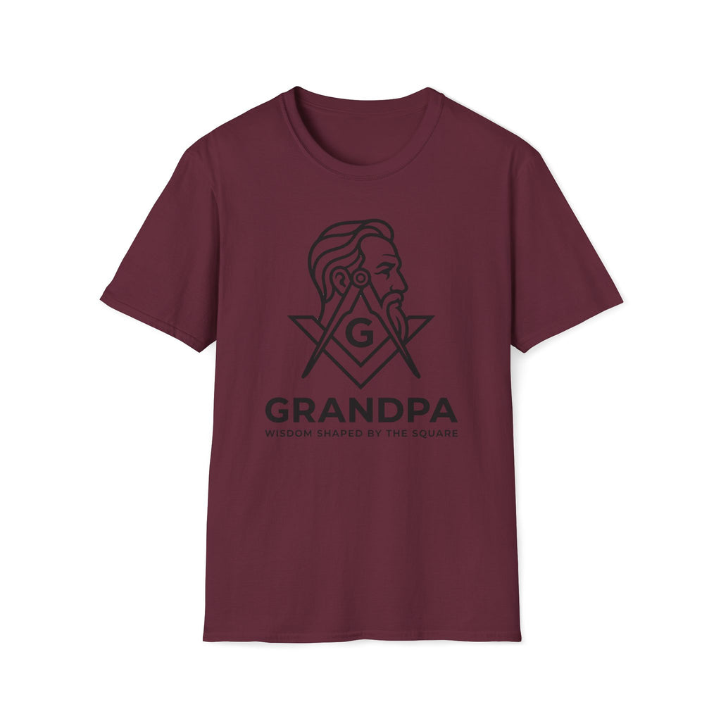 Grandpa - Wisdom Shaped By The Square T-Shirt