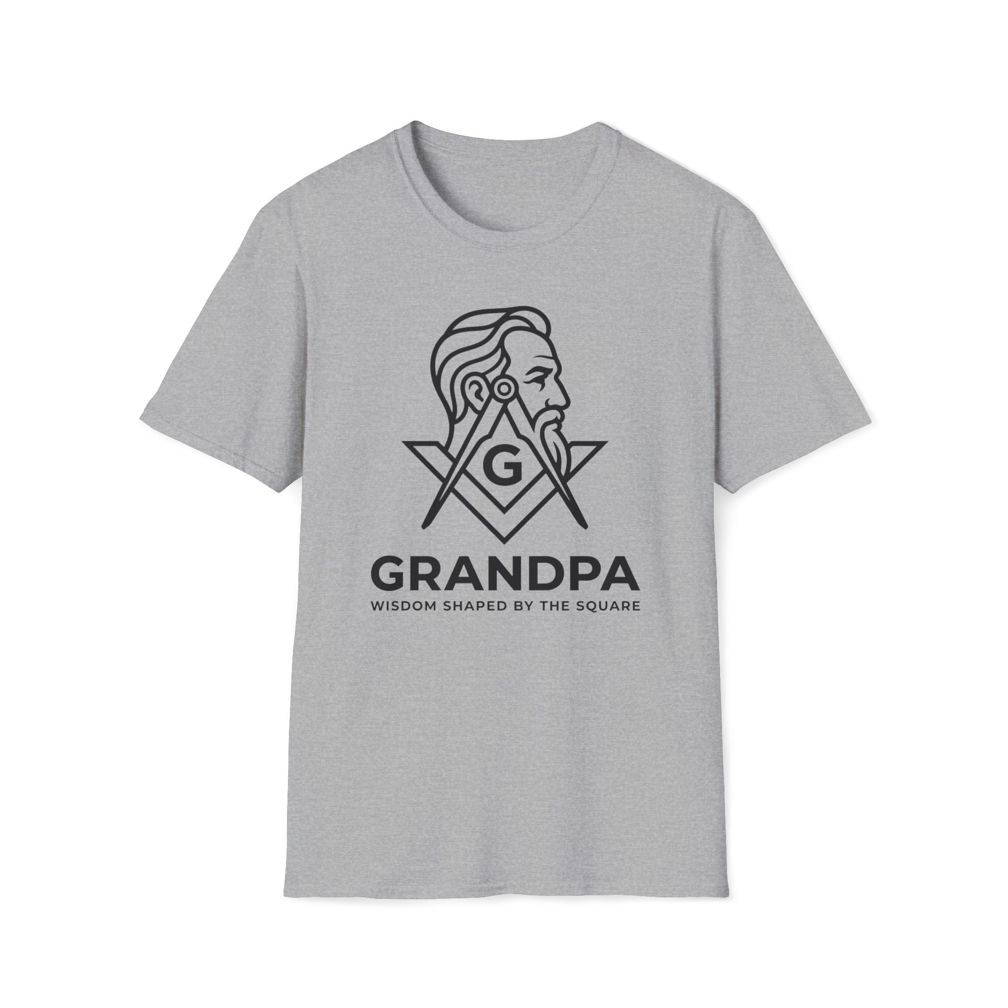 Grandpa - Wisdom Shaped By The Square T-Shirt