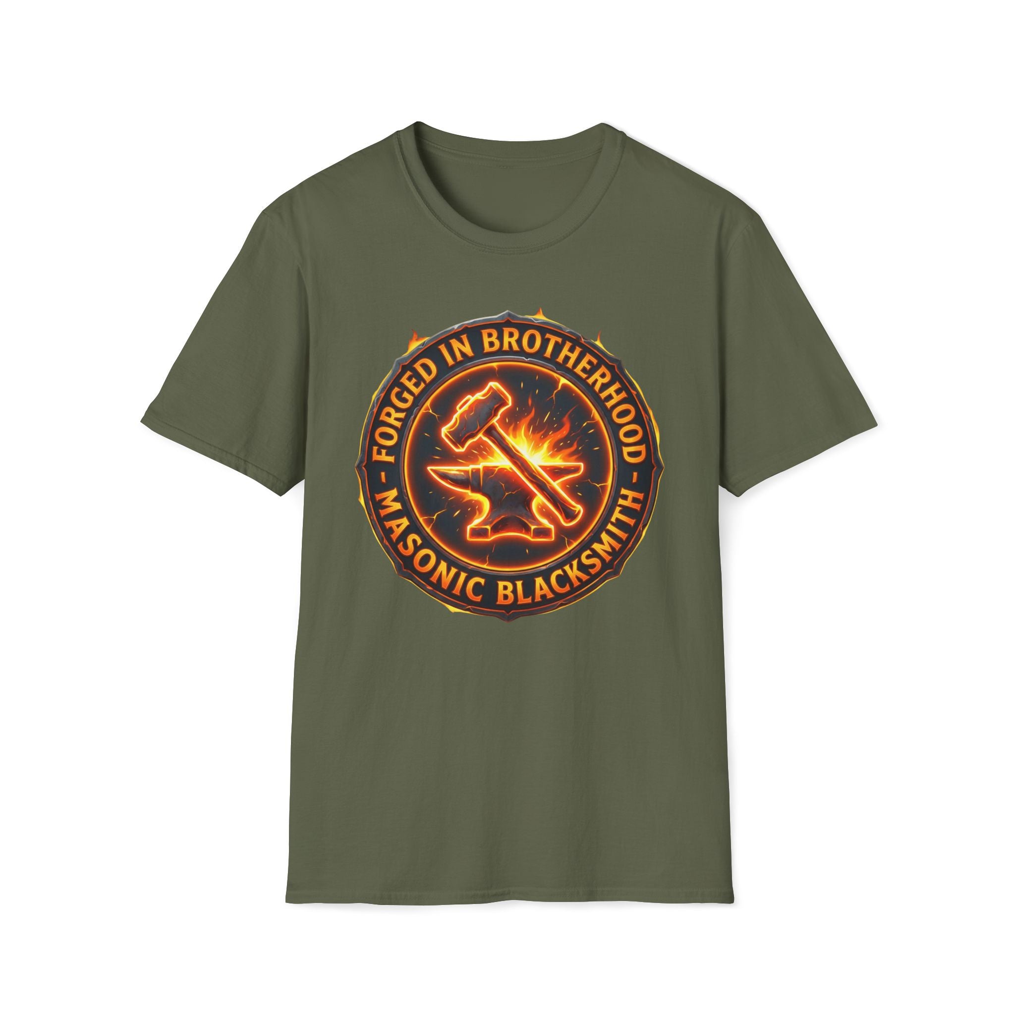 Masonic Blacksmith - Forge in Steel T-Shirt