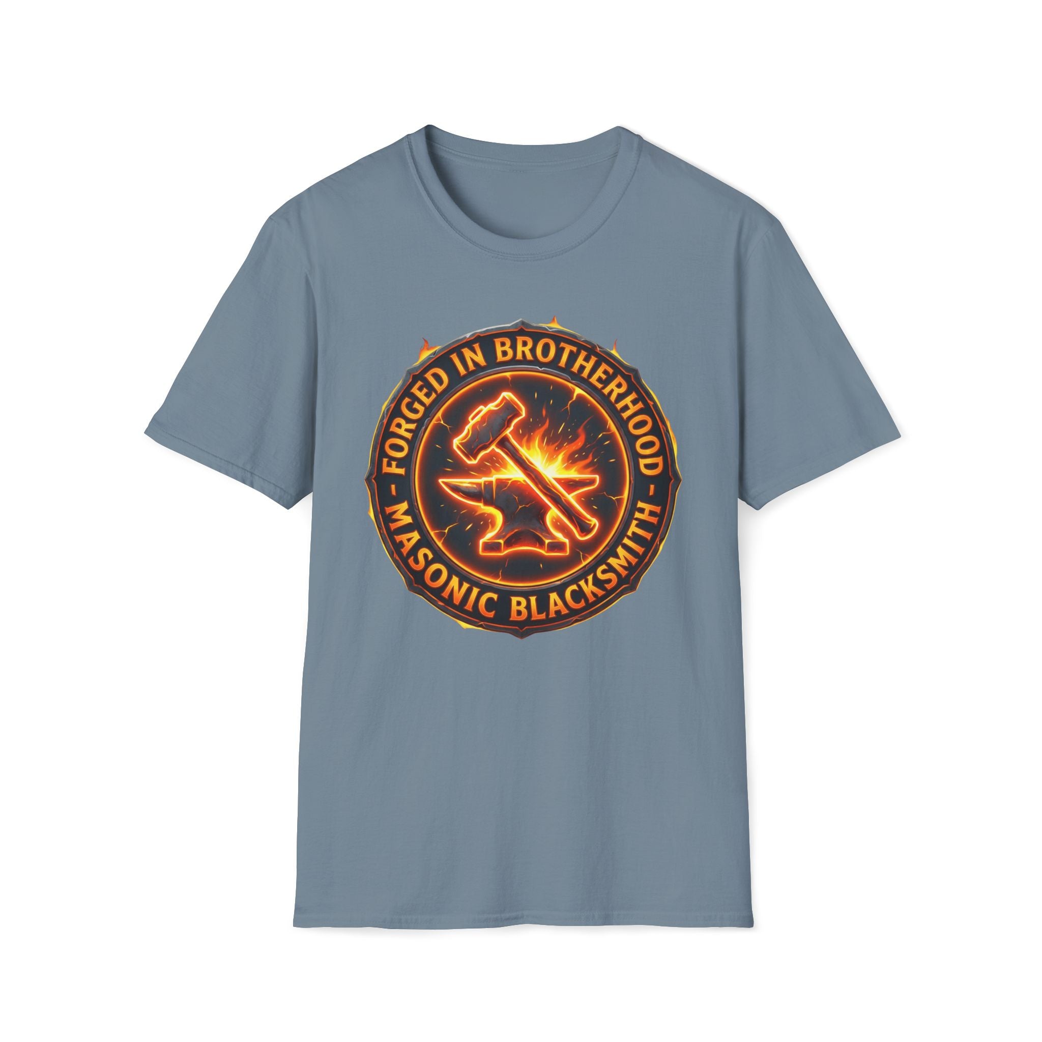 Masonic Blacksmith - Forge in Steel T-Shirt