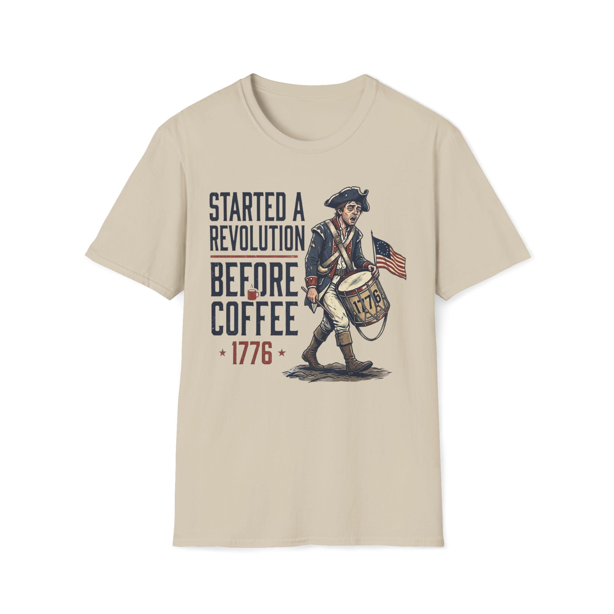 Started A Revolution Before Coffee T-Shirt