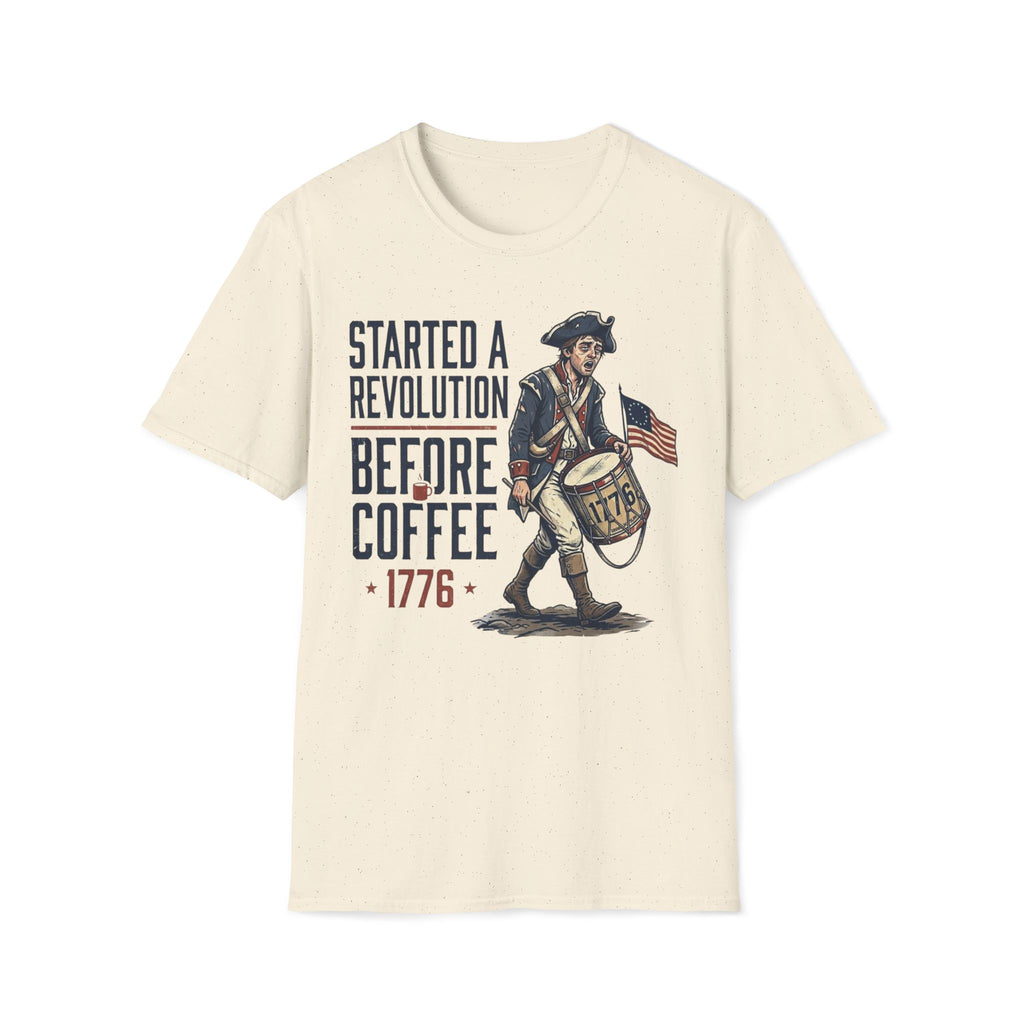 Started A Revolution Before Coffee T-Shirt
