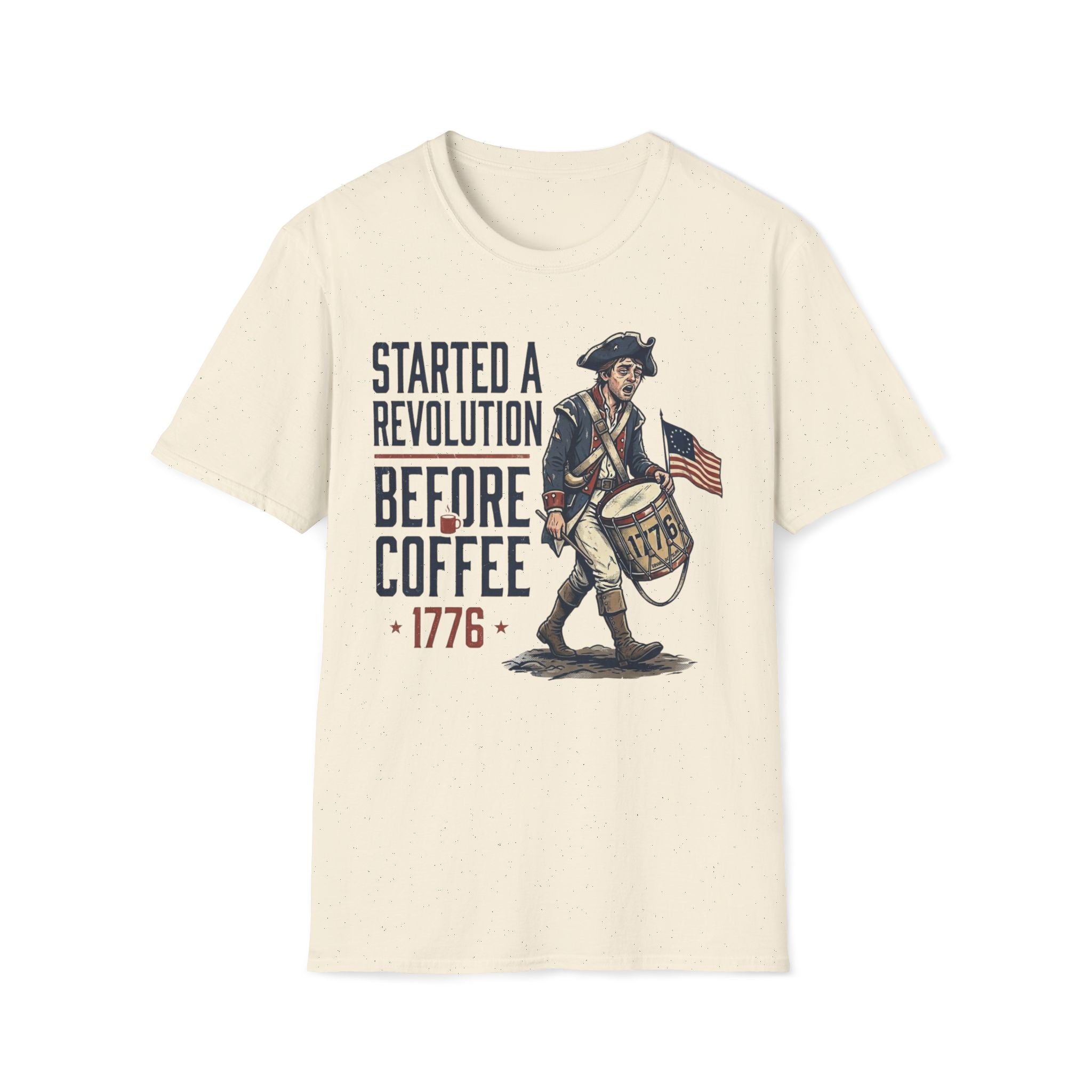 Started A Revolution Before Coffee T-Shirt