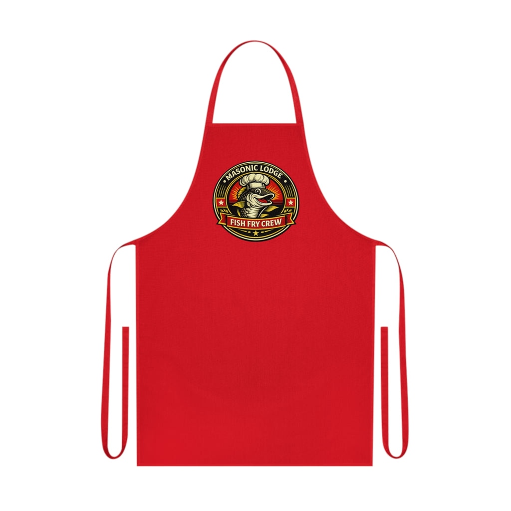 Masonic Lodge Fish Fry Crew Cotton Apron