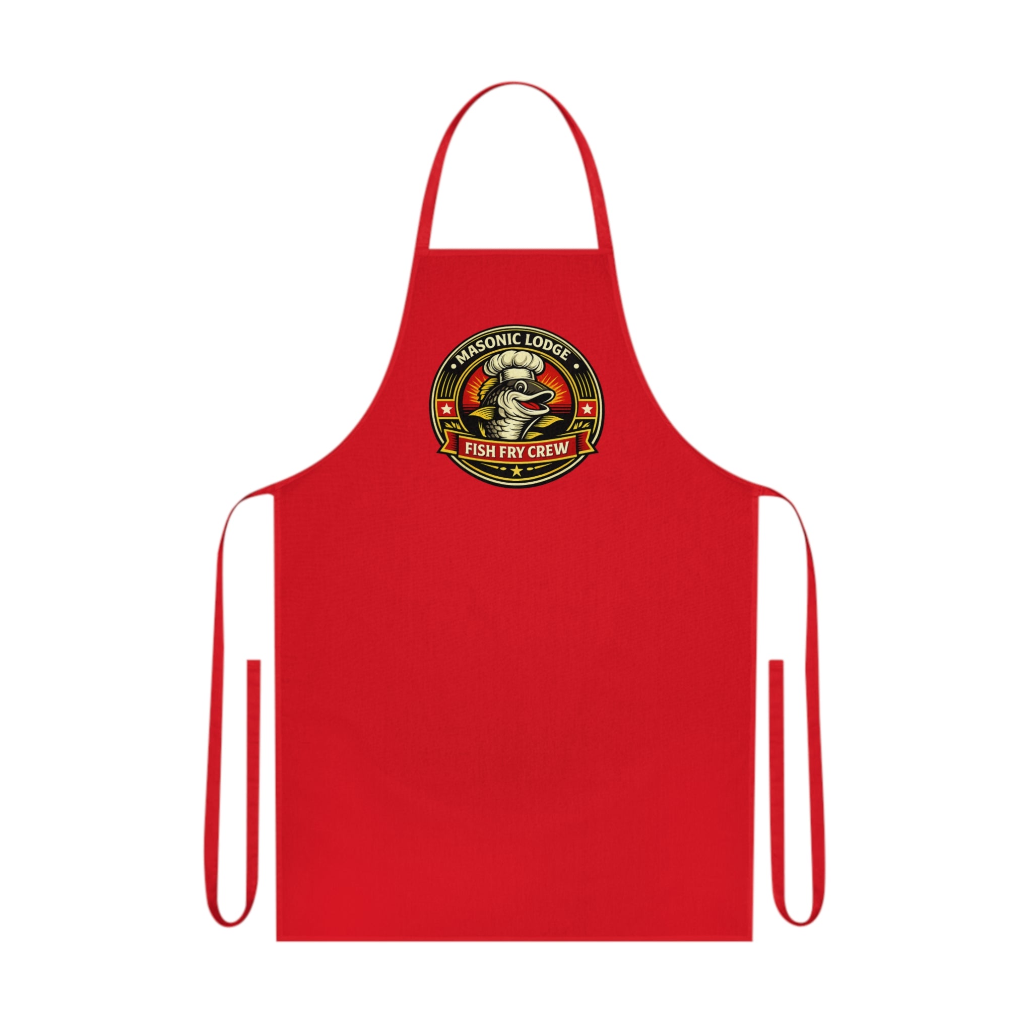 Masonic Lodge Fish Fry Crew Cotton Apron